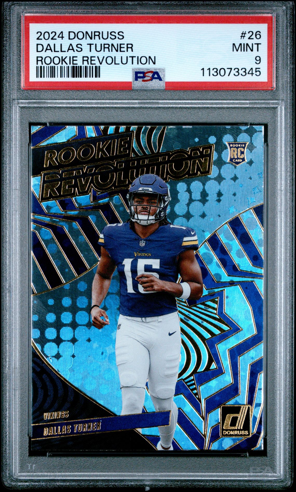 2024 Panini Donruss Rookie Revolution Dallas Turner #26 Mint 9 front