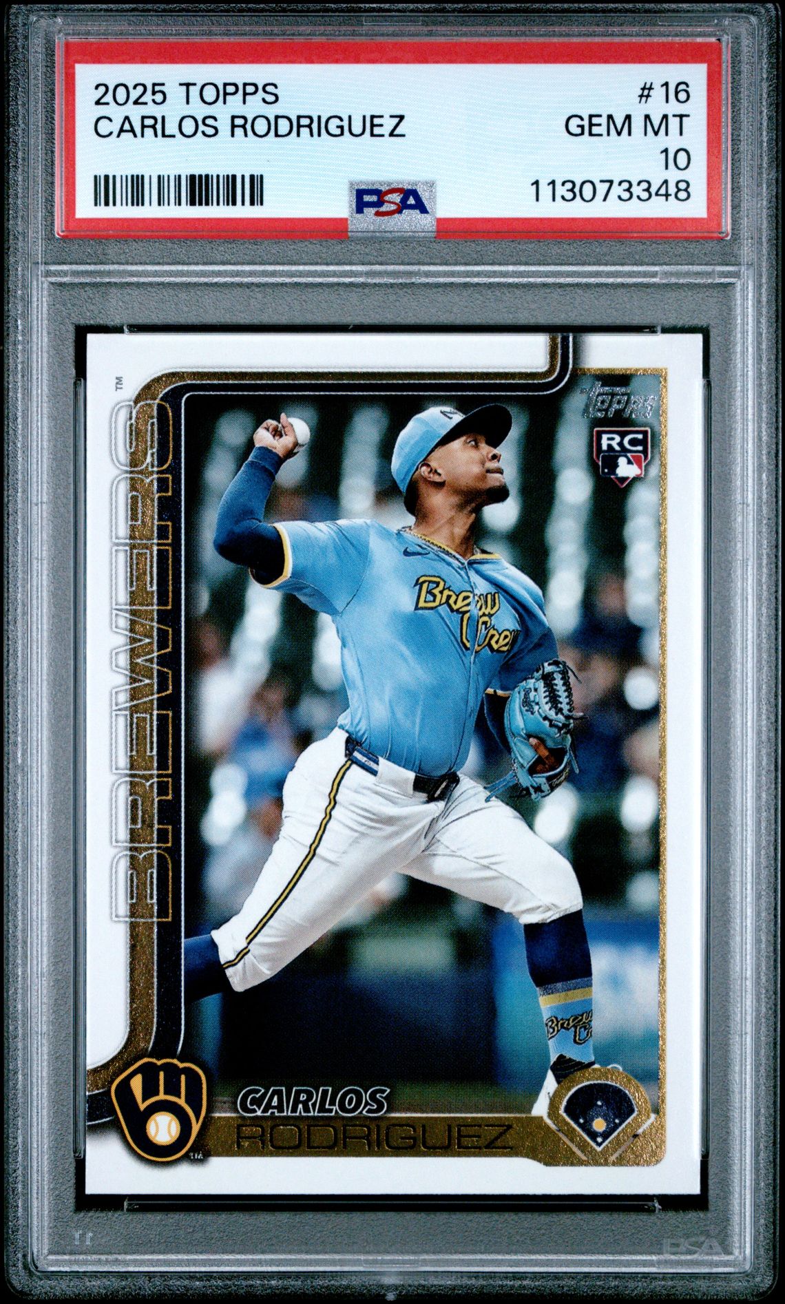 2025 Topps Carlos Rodriguez #16 Gem Mt 10 front