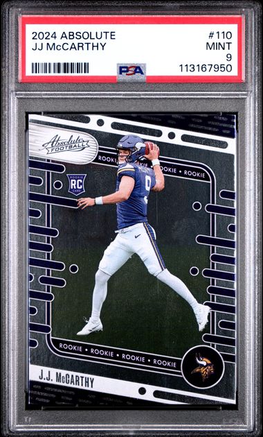 2024 Panini Absolute Jj Mccarthy #110 Mint 9 front