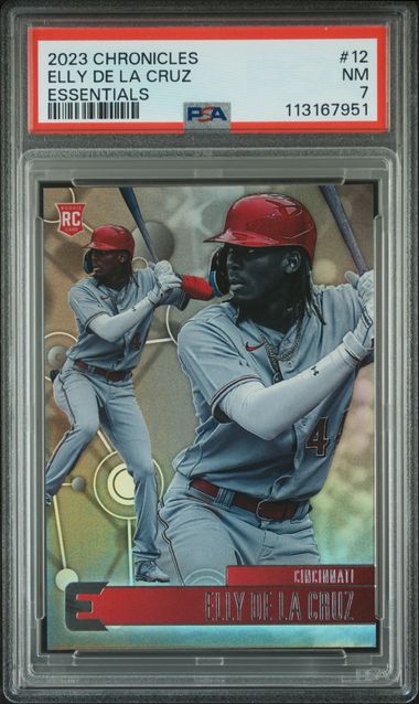 2023 Panini Chronicles Essentials Elly De La Cruz #12 Nm 7 front