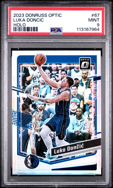 2023 Panini Donruss Optic Luka Doncic #67 (Holo) Mint 9 front