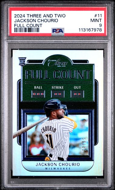 2024 Panini Three And Two Full Count Jackson Chourio #11 Mint 9 front