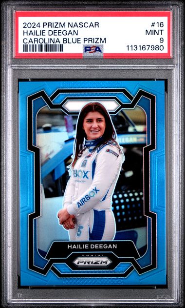 2024 Panini Prizm Nascar Hailie Deegan #16 (Carolina Blue Prizm) Mint 9 front