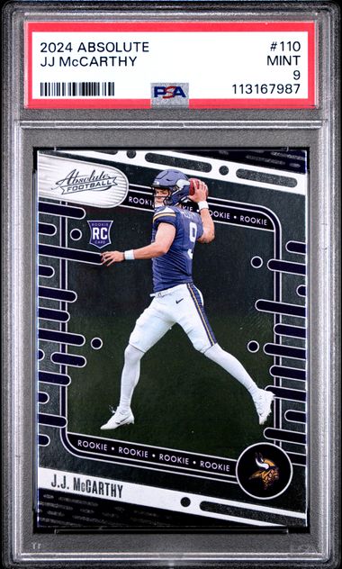 2024 Panini Absolute Jj Mccarthy #110 Mint 9 front
