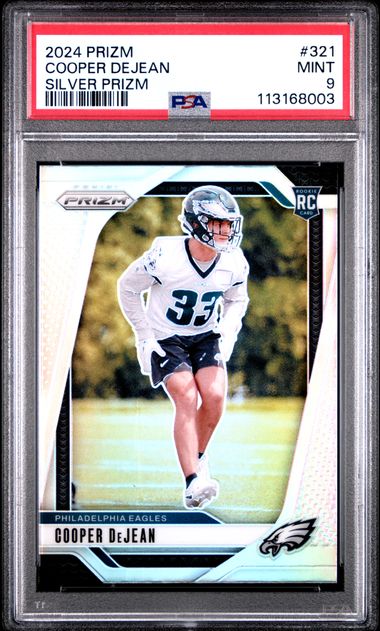 2024 Panini Prizm Cooper Dejean #321 (Silver Prizm) Mint 9 front