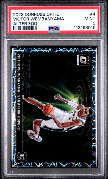 2023 Panini Donruss Optic Alter Ego Victor Wembanyama #4 Mint 9 front