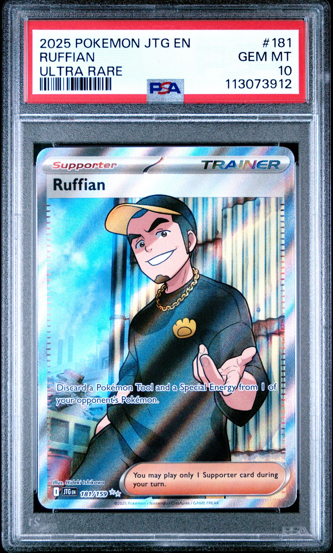 2025 Pokemon POKEMON JTG EN-JOURNEY TOGETHER ULTRA RARE #181 Ruffian front