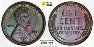 1914-S 1C MS65+ BN