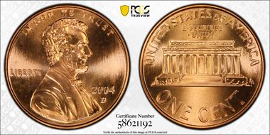 2004-D 1C MS68+ RD
