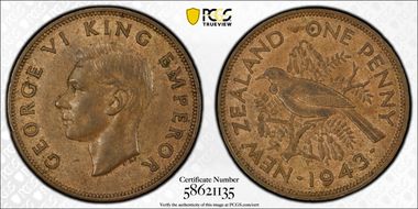 1943 1D AU58BN