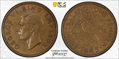 1945 1D AU58BN