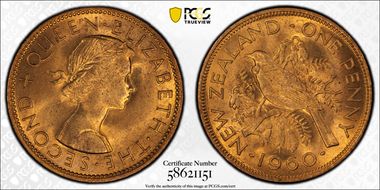 1960 1D MS65RD