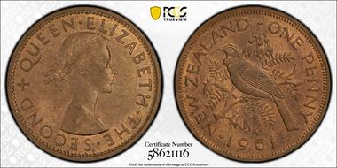 1961 1D MS63RB