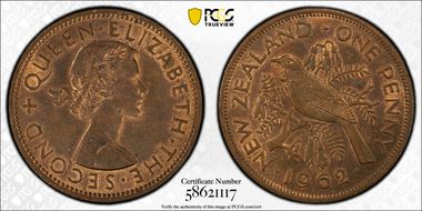 1962 1D MS63RB