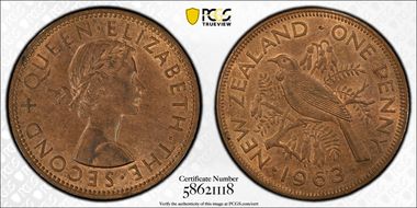 1963 1D MS62RB