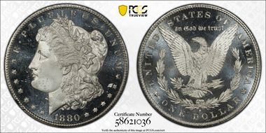 1880-S $1 MS67DMPL