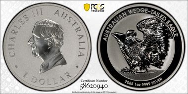 2025-P $1 Wedge-Tailed Eagle Ag MS70