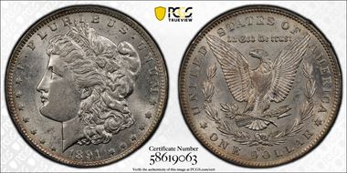 1891-CC $1 AU55
