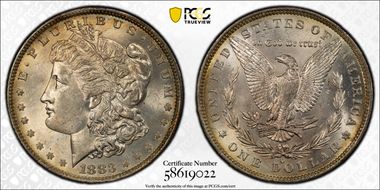 1883-O $1 MS64