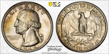 1932-S 25C XF45