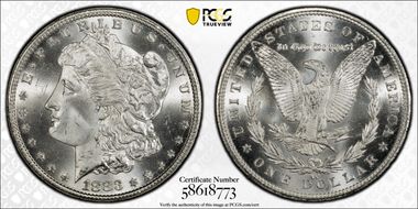 1883-CC $1 MS66
