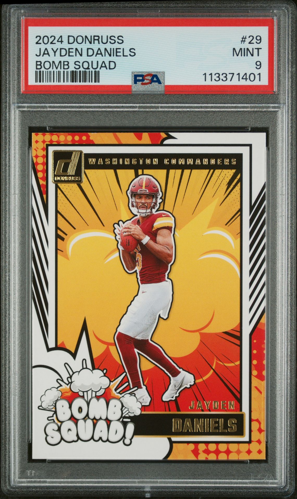 2024 Panini Donruss Bomb Squad Jayden Daniels #29 Mint 9 front