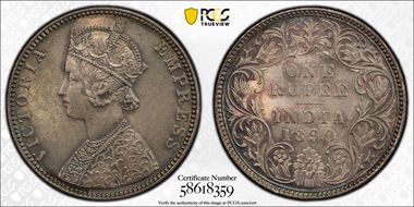 1890-B Rupee SW-6.114 MS64