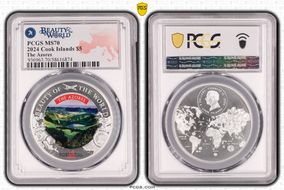 2024 $5 The Azores Beauty of the World MS70