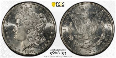 1881-S $1 MS66