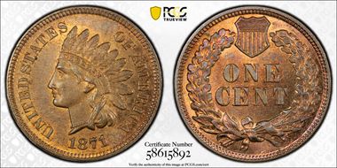 1871 1C MS64RB