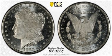 1880-S $1 MS67