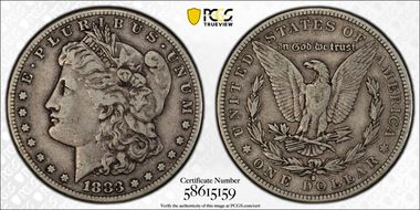 1883-S $1 VF25