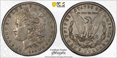 1884-S $1 XF45