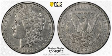 1884 $1 XF45