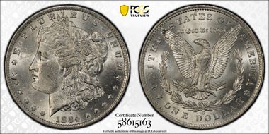 1884-O $1 MS63