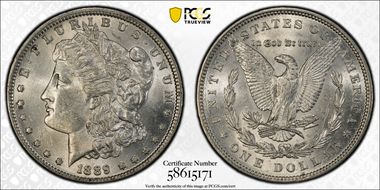 1889 $1 MS62
