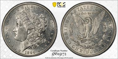 1890-S $1 AU55