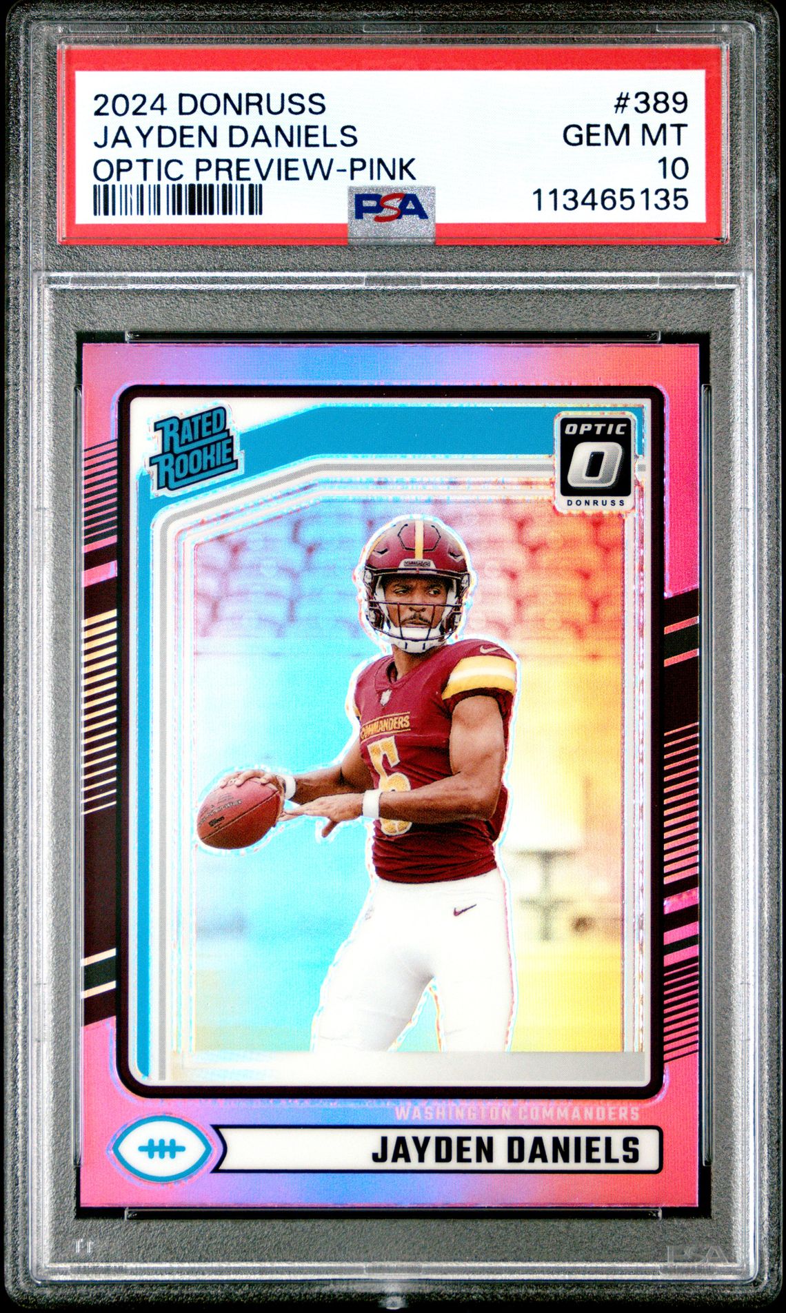 2024 Panini Donruss Base #389 Jayden Daniels front