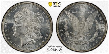 1878 7/8TF $1 Strong MS64