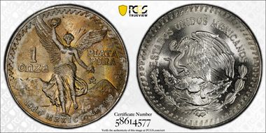1984-Mo Onza Libertad Ag MS68