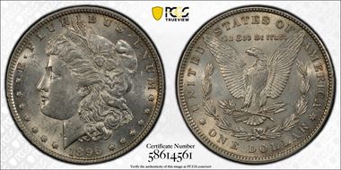 1896 $1 AU58