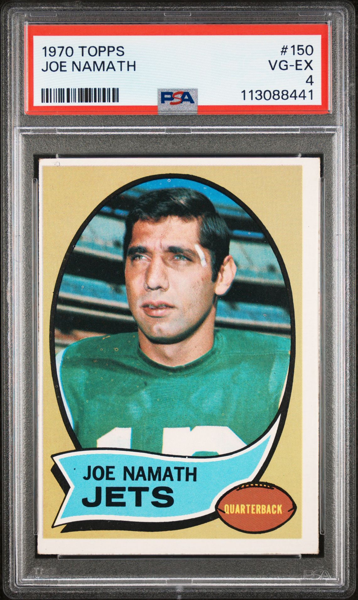 1970 Topps Joe Namath #150 Vg-Ex 4 front