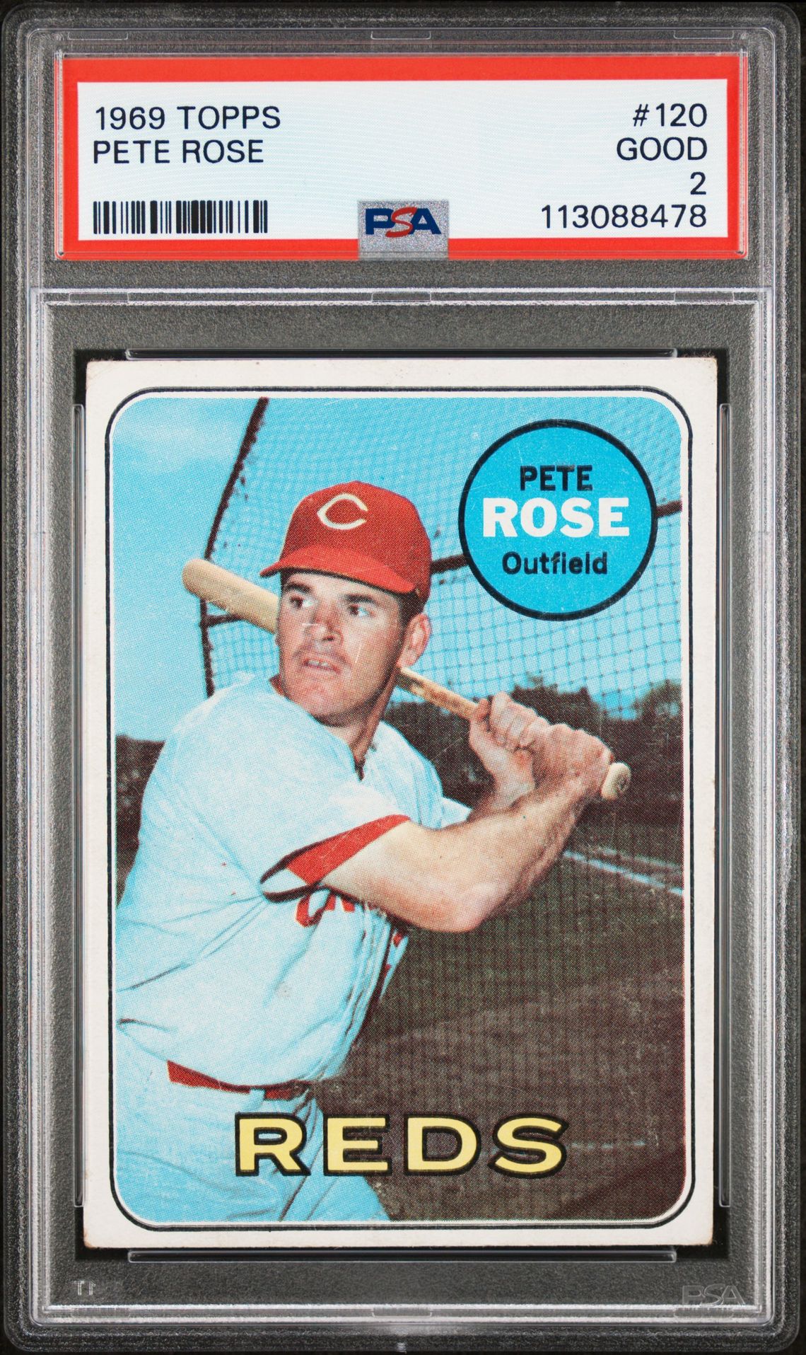 1969 Topps Pete Rose #120 Good 2 front