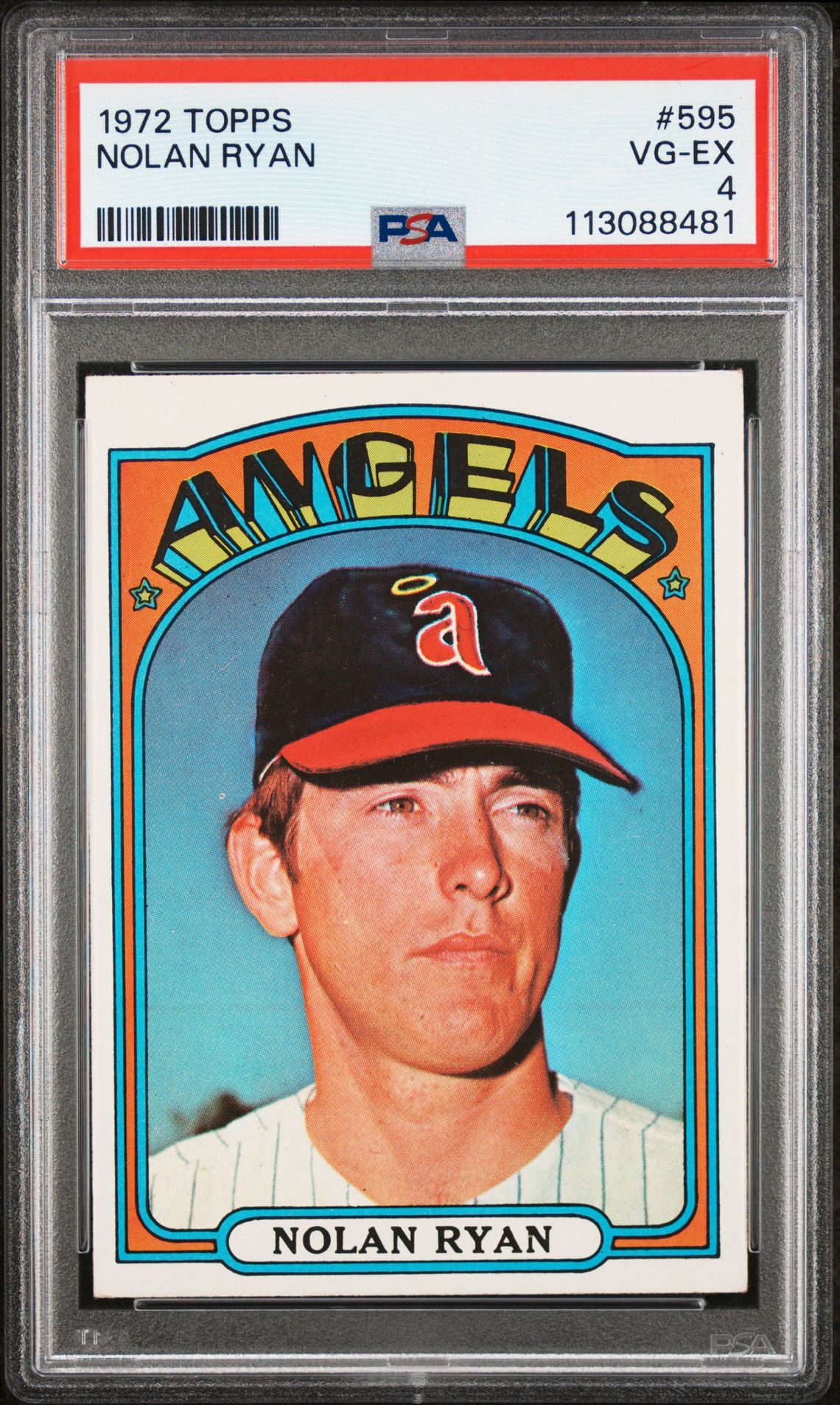 1972 Topps Nolan Ryan #595 Vg-Ex 4 front