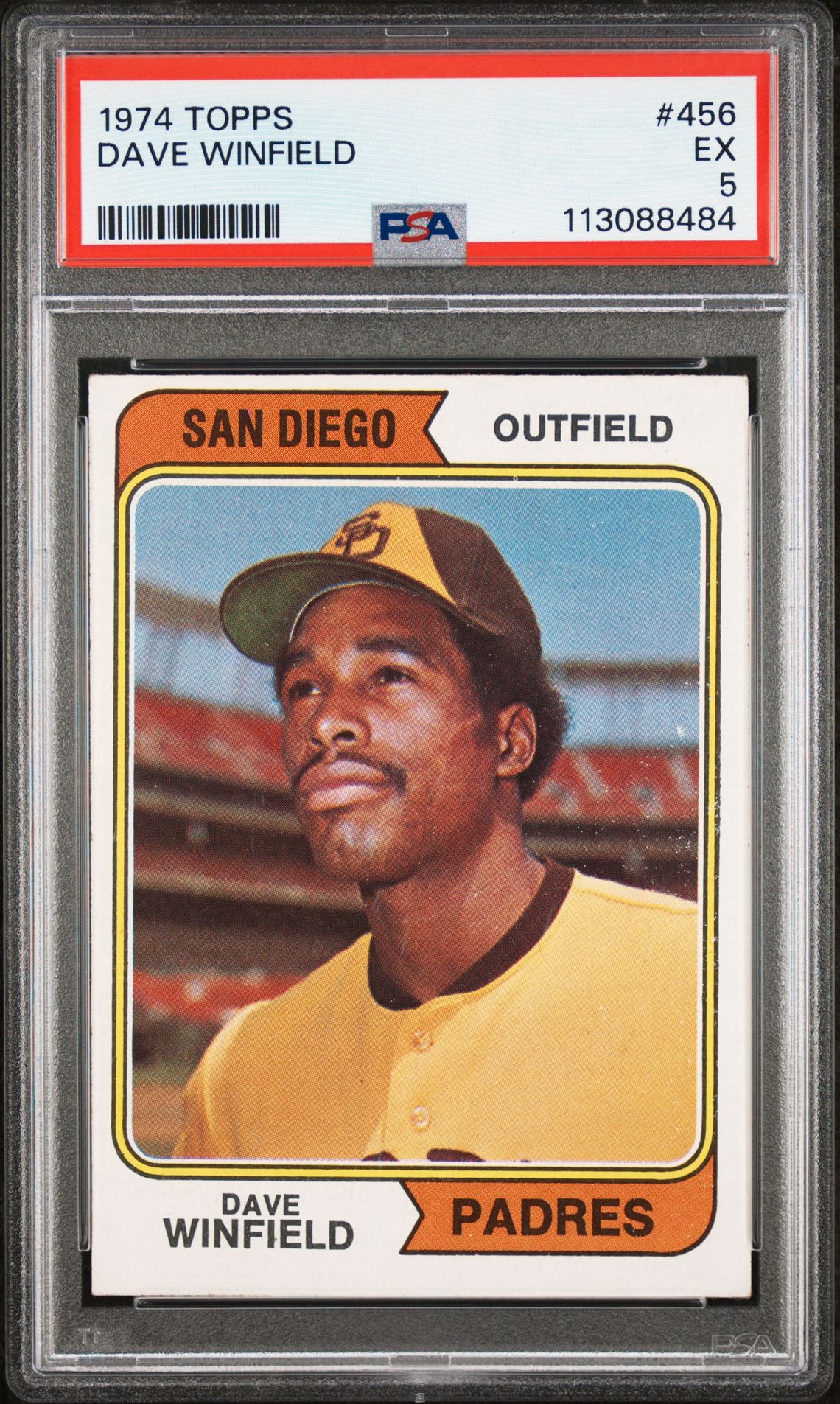 1974 Topps Dave Winfield #456 Ex 5 front