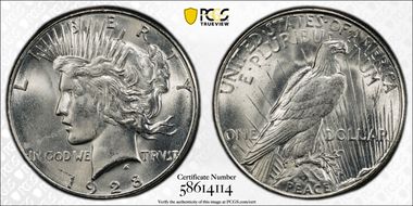 1928-S $1 MS64