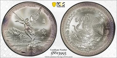 1996-Mo Onza Libertad Ag MS67