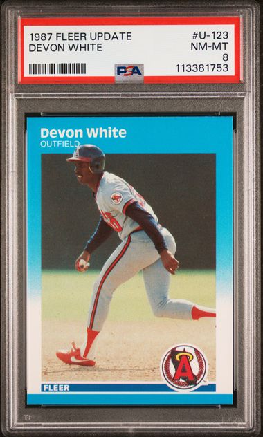 1987 Fleer White #U-123 Devon front