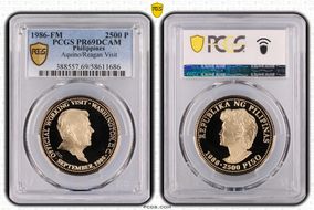 1986-FM 2500 P Aquino/Reagan Visit PR69DCAM