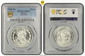 1966-Mo Peso KM-459 MS67